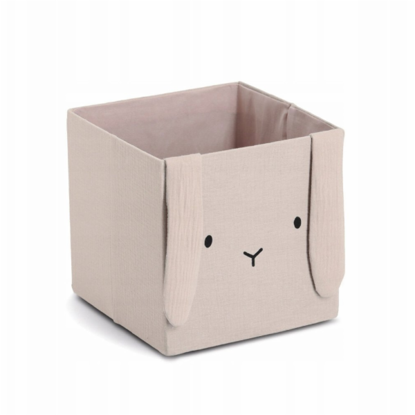 Zeller Mušelínová krabička na hračky COZY KIDS s ušima, 2...