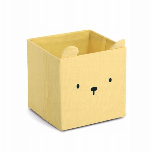 Zeller Mušelínová krabička na hračky COZY KIDS s ušima, 2...