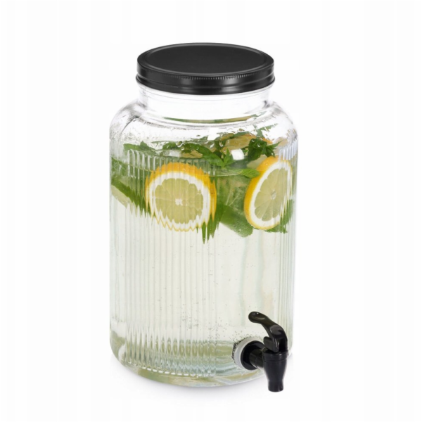 Zeller Skleněná dóza s kohoutkem KUCHYŇSKÉ POTŘEBY, 3900 ml