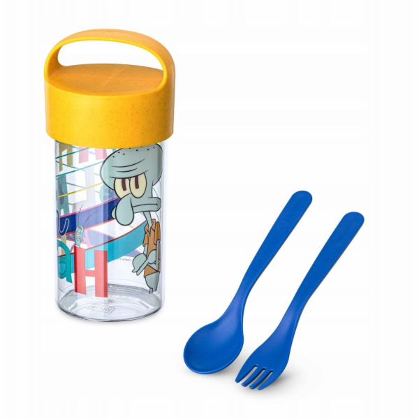 Koziol 500ml nádoba/lahev s příbory Buddy Snack SpongeBob...