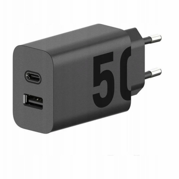 Motorola Originální nabíječka Type-C + USB A 50W MC502 če...
