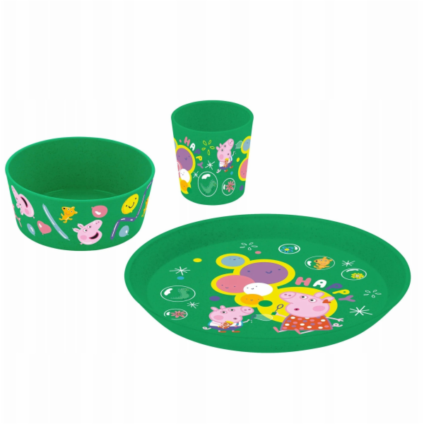 Koziol Dětská sada nádobí Connect Peppa Pig Pop, 3 kusy, ...