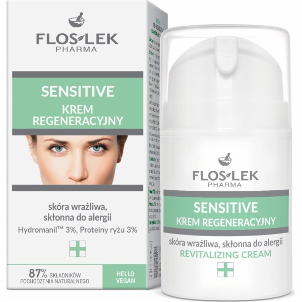 Floslek Sensitive regenerační krém pro citlivou a alergic...