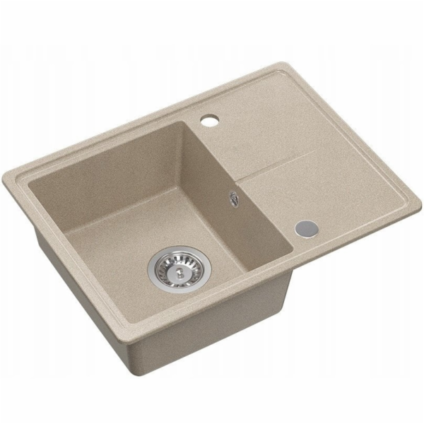 GraniteQ TONY 116 žulový dřez říční písek (béžový) 1 dřez...