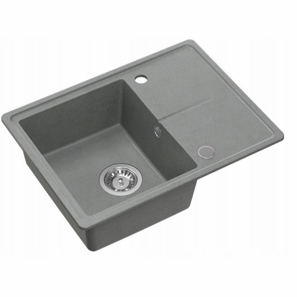 GraniteQ TONY 116 dřez ze stříbrné granitu (šedý) 1 dřez ...