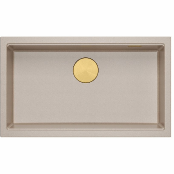 GraniteQ LOGAN 110 perleťově béžový dřez 76x45x23,5 cm, 1...