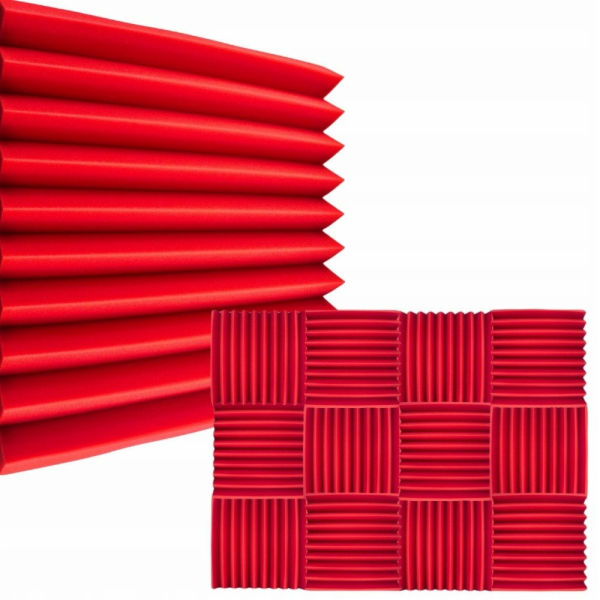 Bitmat Sada 12 akustických panelů DNA AM4 RD, červená