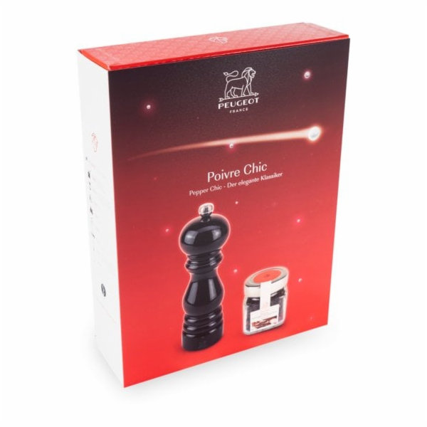 Peugeot Černý mlýnek Paris U-Select 18 cm + paprička Tan Hoi
