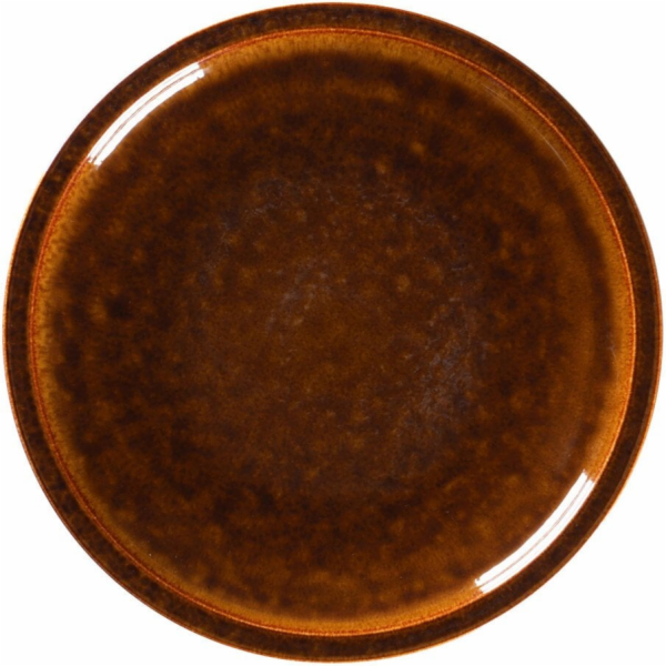 Secret de Gourmet KÁMEN Plochý talíř 16 cm jantarový