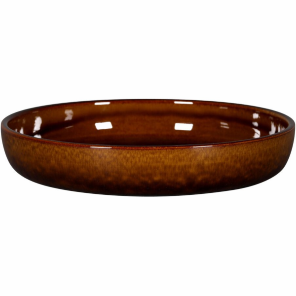 Cosy & Trendy STONE Hluboký talíř 24 cm jantarový
