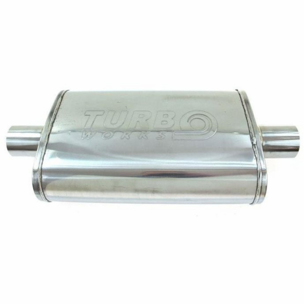 TurboWorks Střední tlumič 89mm LT 304SS 355mm
