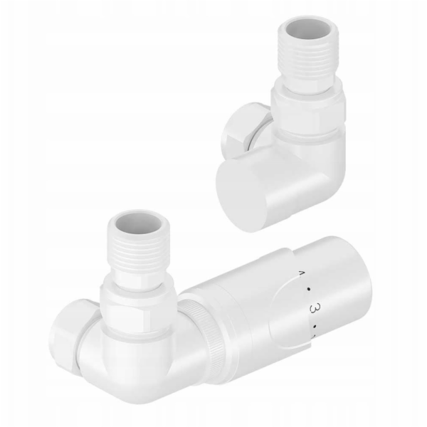 Schlosser Termostatická sada Tully tříosá bílá TZTT/B