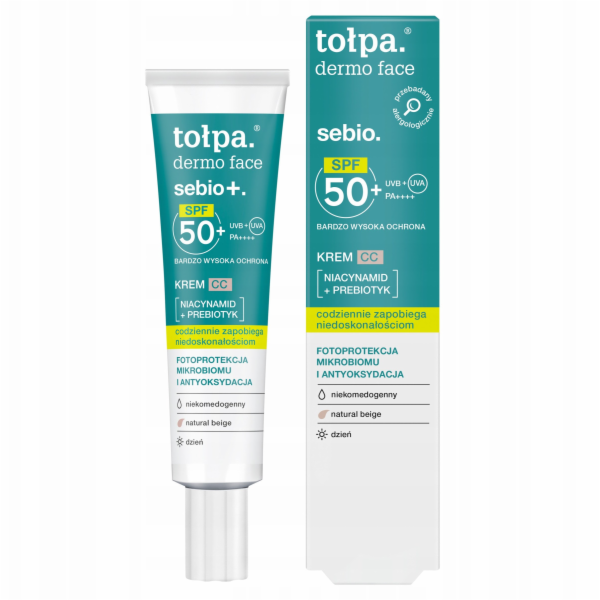 Tołpa Dermo Face Sebio+ CC pleťový krém s SPF50+ 40ml
