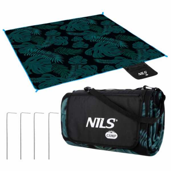 Nils NC2222 PIKNIKOVÁ DEKA LISTÍ 200x200 PE ALU CAMP