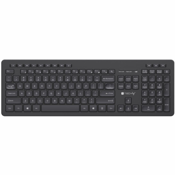Techly Bezdrátová klávesnice RF 2,4 GHz USB čokoláda