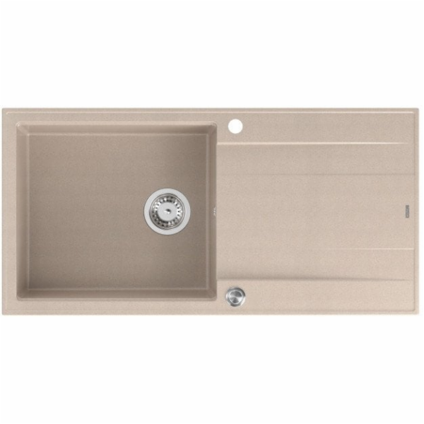 GraniteQ Dřez EVAN 146 XL se sifonem Push 2 Open, 1 umyva...