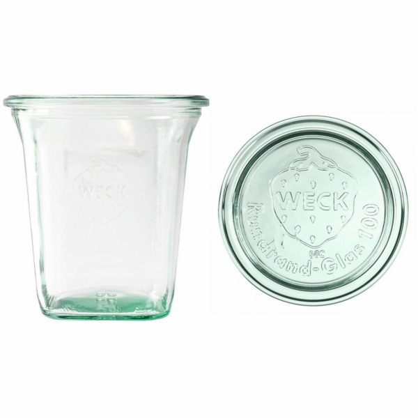 Weck Sklenice Quadro 545 ml s víčkem - balení 6 ks