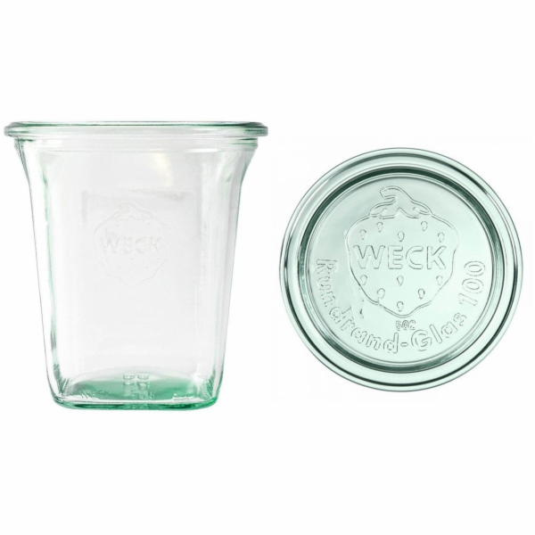 Weck Sklenice Quadro 545 ml s víčkem - balení 6 ks