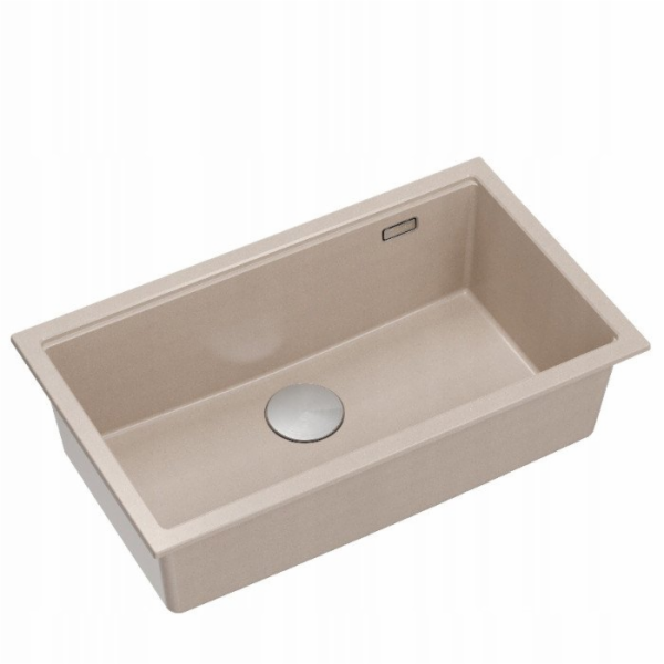 GraniteQ LOGAN 110 dřez perleťově béžový 76x45x23,5 cm 1-...