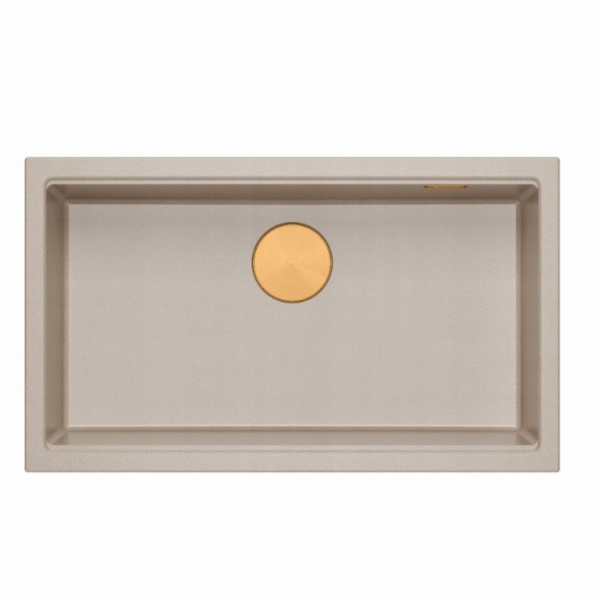 GraniteQ LOGAN 110 dřez perleťově béžový 76x45x23,5 cm 1 ...