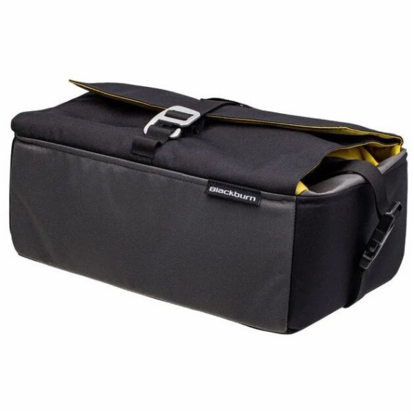 Basil TAŠKA NA KOŠÍK BLACKBURN GRID černá/žlutá/šedá, vod...