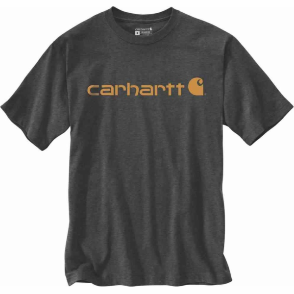 Carhartt Tričko Carhartt Heavyweight Core Logo Carbon