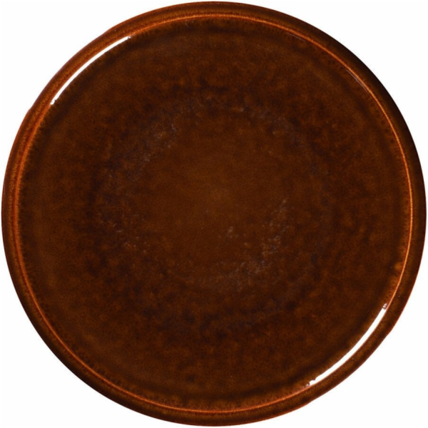 Secret de Gourmet KÁMEN Plochý talíř 24 cm jantarový