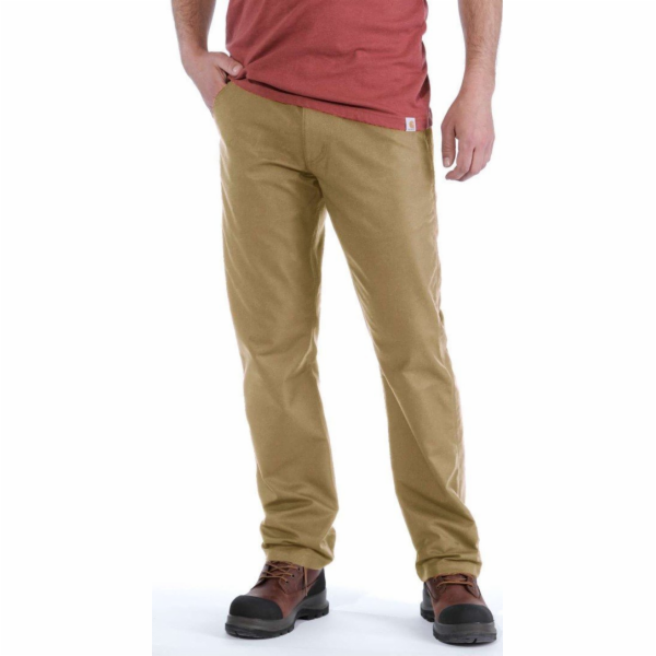 Carhartt Kalhoty Rugged Stretch Canvas khaki