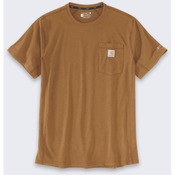 Carhartt Tričko Force Mid Pocket Hnědé