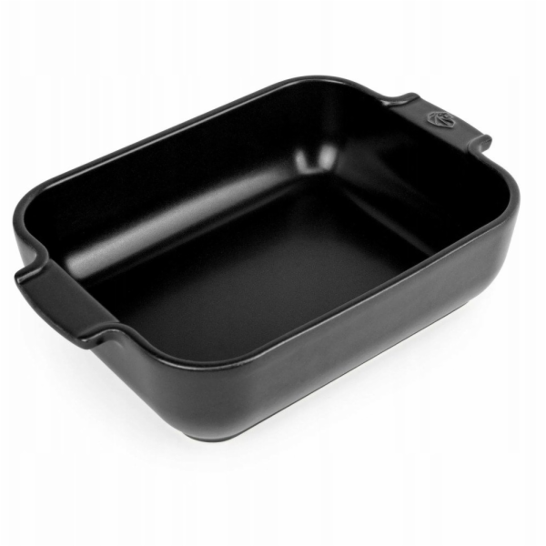 Peugeot APPOLIA Obdélníková mísa 25 cm Saténově černá