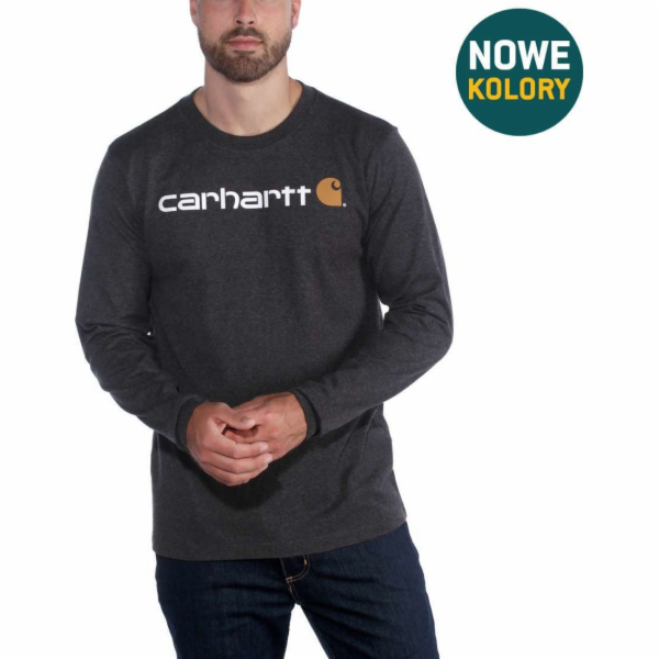 Carhartt Tričko Carhartt EMEA Signature L/S Carbon