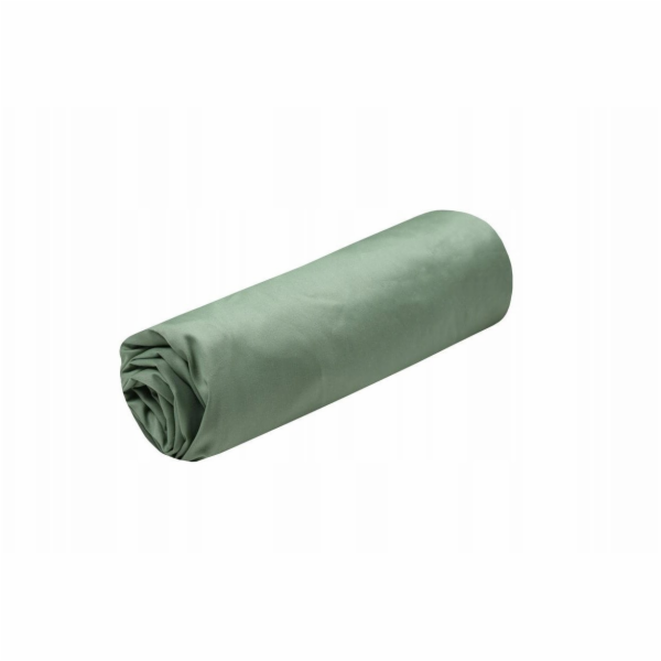 Beliani Bavlněné prostěradlo, zelené, ELYSEE