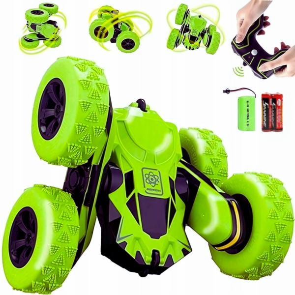 LeanToys Dálkově ovládané auto 3D zelené 4x4