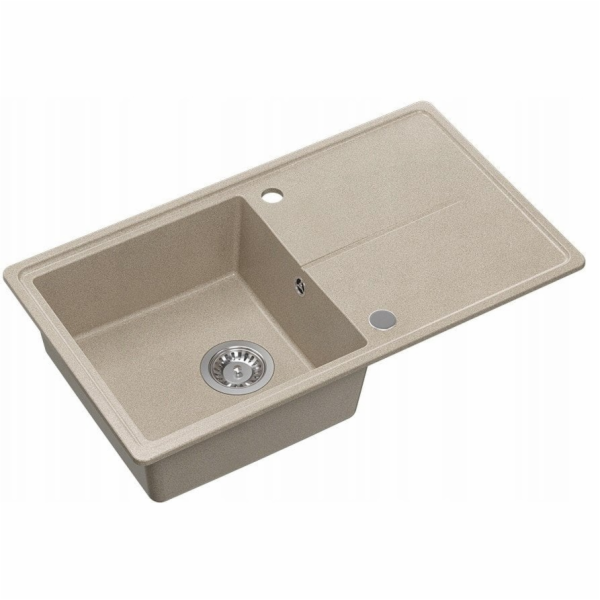 GraniteQ TONY 111 žulový dřez říční písek (béžový) 1 dřez...