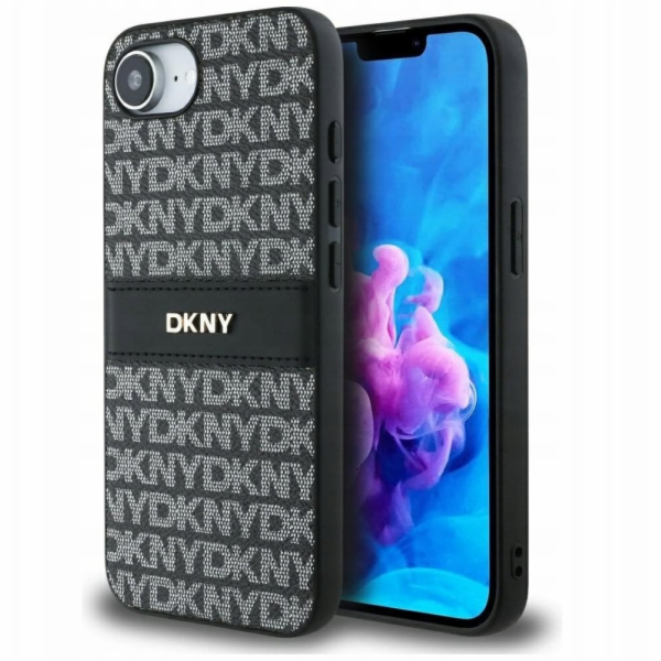 DKNY Pouzdro Repeat Texture Pattern with Tonal Stripe pro...