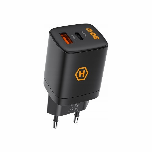 Hammer Nabíječka 30W Pd USB Type-C Rapidcharge Duo do zás...