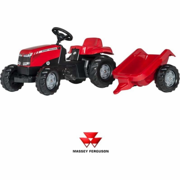 Rolly Toys Šlapací traktor Massey Ferguson s přívěsem