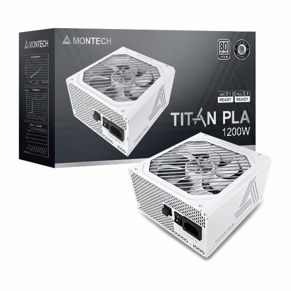 Montech Titan PLA 1200W - 80 PLUS & Cybenetics Platinum N...