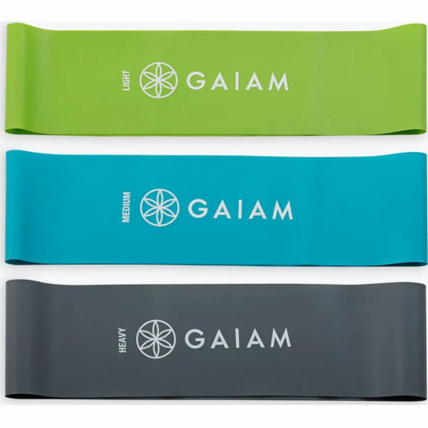 Gaiam Sada odporových gum pro trénink cviků Gaiam