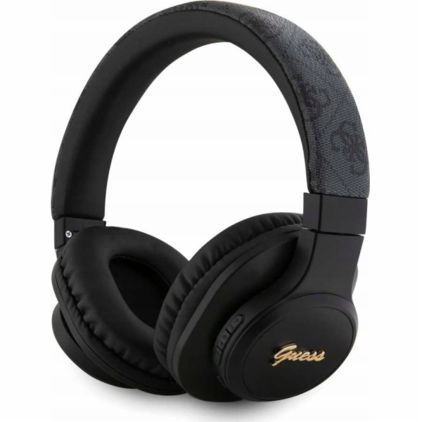 Guess PU Leather 4G Tone on Tone Script Logo Black