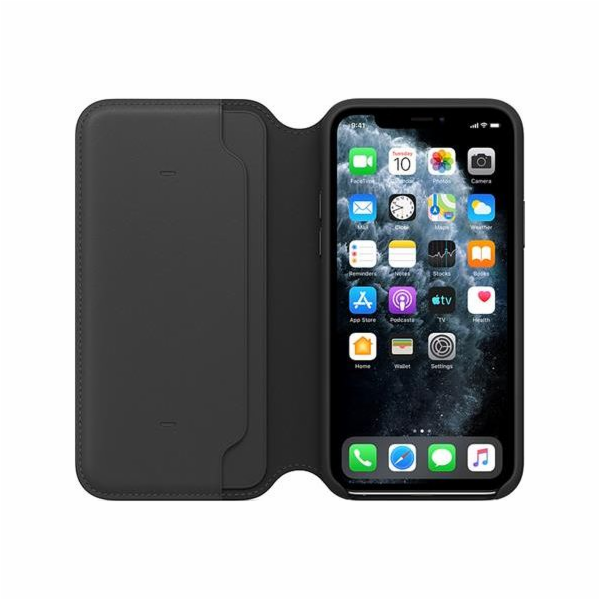 Apple Kožený kryt Folio pro iPhone 11 Pro – černý-MX062ZM/A