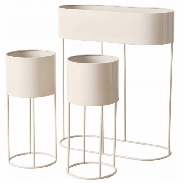 Boltze Kovové stojany na květiny AURELA, 3 kusy