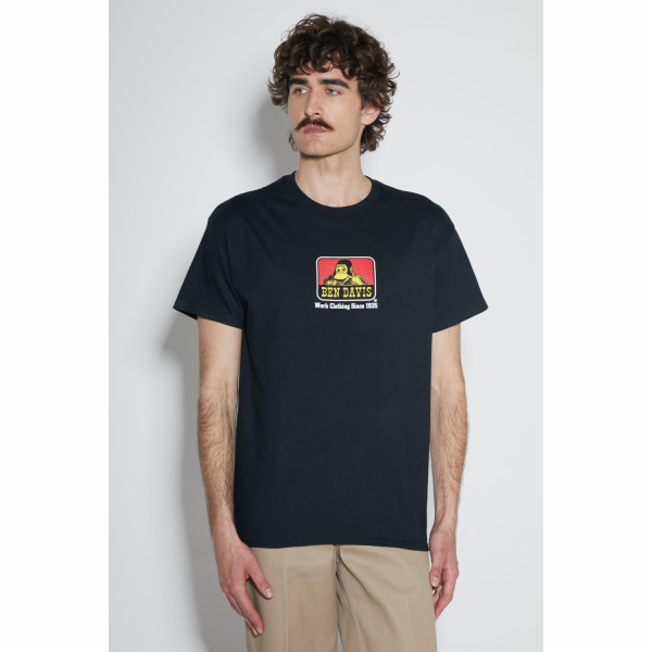 Bart Černé tričko s klasickým logem Ben Davis