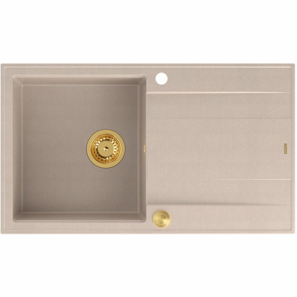 GraniteQ Dřez EVAN 111 se sifonem Push 2 Open, 1 dřez, s/...