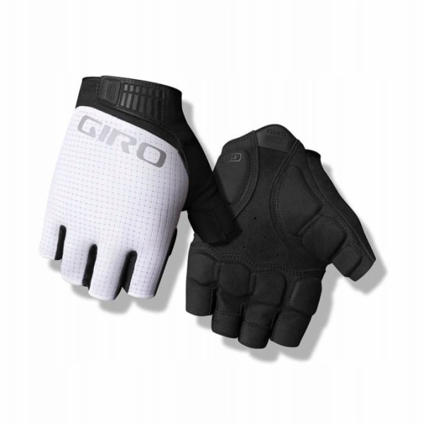 Giro Pánské rukavice BRAVO II GEL krátké prsty bílé vel. ...