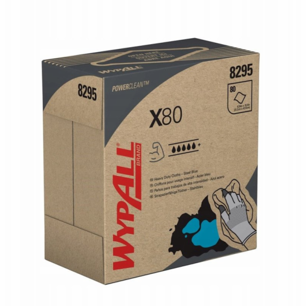 WYPALL Kimberly-Clark X80 Power Clean POP-UP BOX - Čistic...