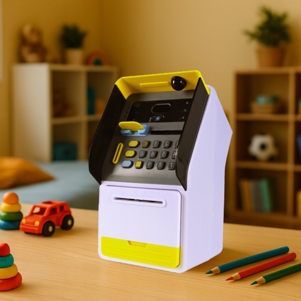 LeanToys B6D1 BANKOMAT POKLADNÍ SCHRÁNKA S DISPLEJEM