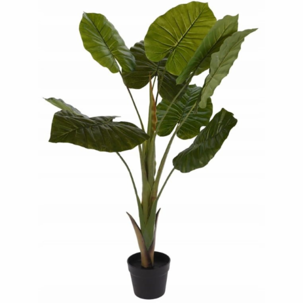 Beliani Umělá rostlina v květináči ALOCASIA WENTII, vysok...