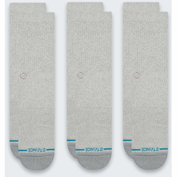 Stance Ponožky Icon Crew, 3 páry, šedo-vřesové
