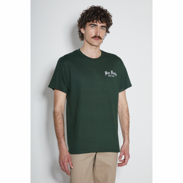 Bee-bee Zelené tričko Ben Davis s paisley vzorem